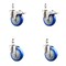 Service Caster 4 Inch 316SS Blue Polyurethane 3/8 Inch Threaded Stem Caster Lock Brake, 2PK SS316TSTTL20S414-PPUBBLUE-381615-2S2 - alternate 5